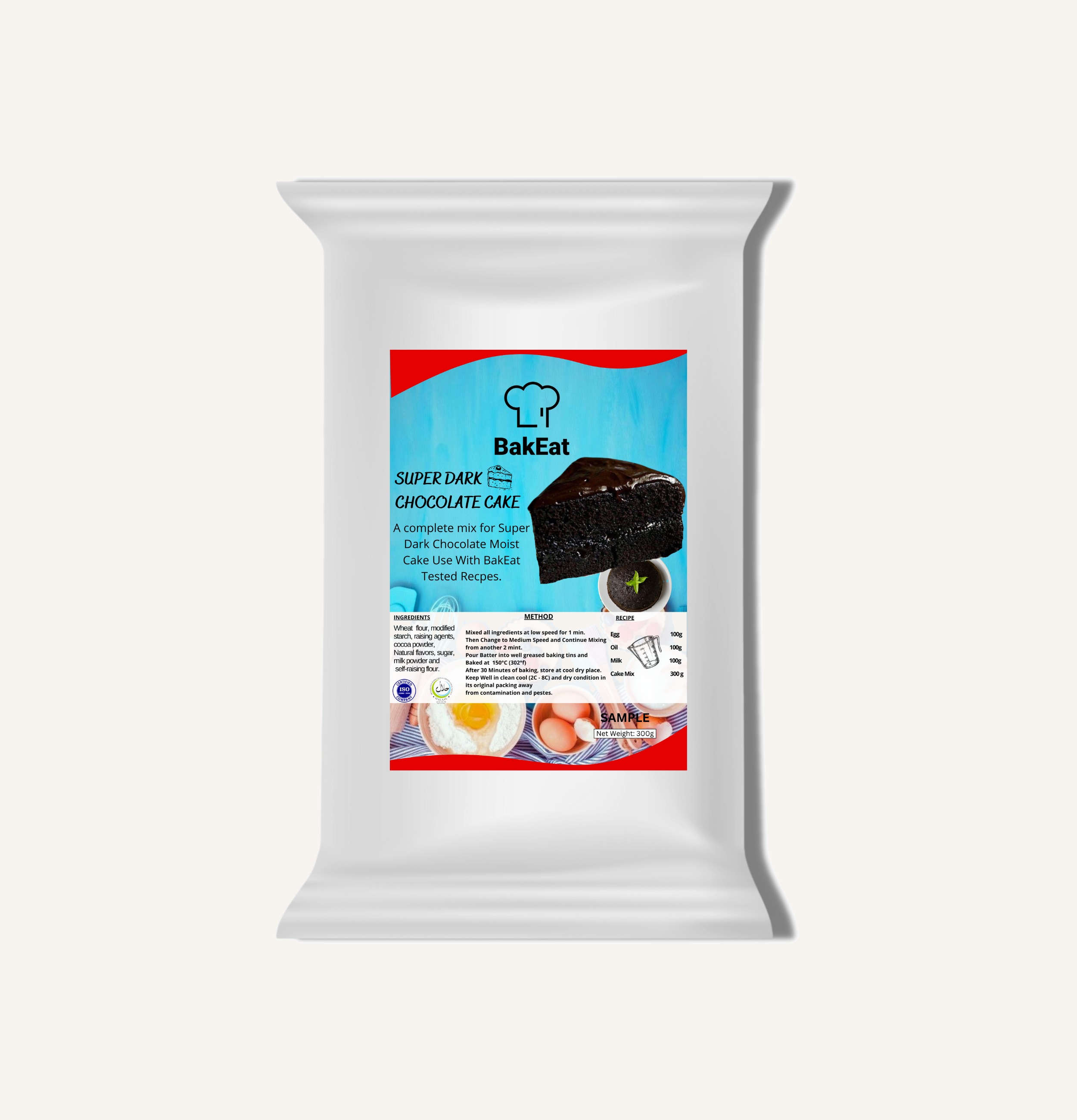 eggless super dark chocolate cake premix Pakistan